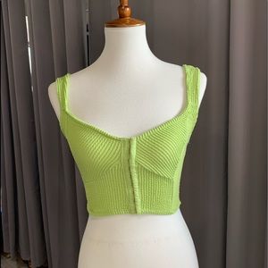 Urban Outfitters green corset tank top